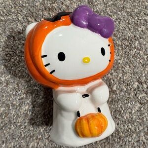 Hello Kitty jack o lantern porcelain figurine by blue sky